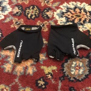 Garneau Kids Black Cycling Gloves - Short Finger